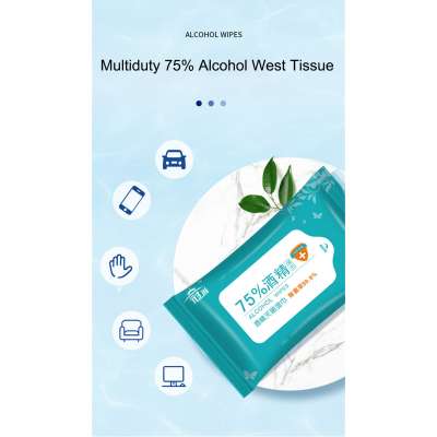 Cheap Price 75% Medical Antibacterial Disinfectant Wet Hand Alcohol Wipes